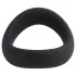 Pulselock Cocktura - keerdus silikoonist peeniserõngas (must) - 45 mm