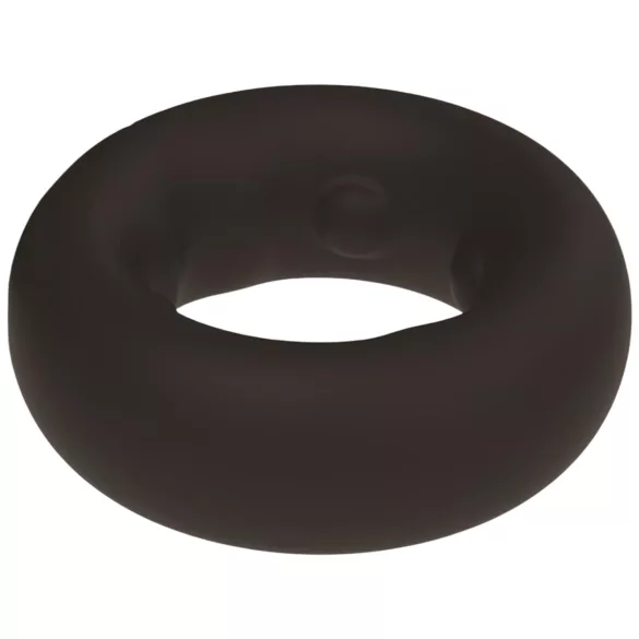 Pulselock Cocktura - täpiline silikoonist peeniserõngas (must) - 27 mm