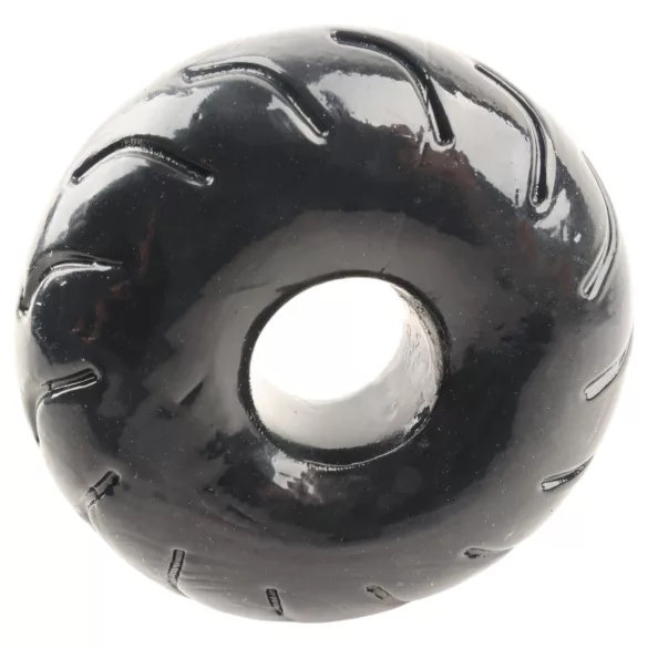 Pulselock Forge - rattakujuline TPE peeniserõngas (must) - 19 mm