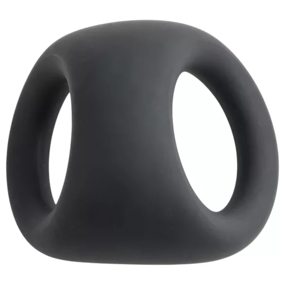 Pulselock Taur - kontuuriga peenise- ja munandiring (must)