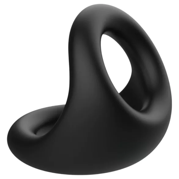 Pulselock Taur - kontuuriga peenise- ja munandiring (must)