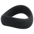 Pulselock Cocktura - keeratud silikoonist peenisekõrvarõngas (must) - 47,5 mm