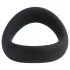 Pulselock Cocktura - keeratud silikoonist peenisekõrvarõngas (must) - 47,5 mm