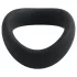 Pulselock Cocktura - keerdus silikoonist peeniserõngas (must) - 50 mm