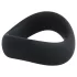 Pulselock Cocktura - keerdus silikoonist peeniserõngas (must) - 50 mm