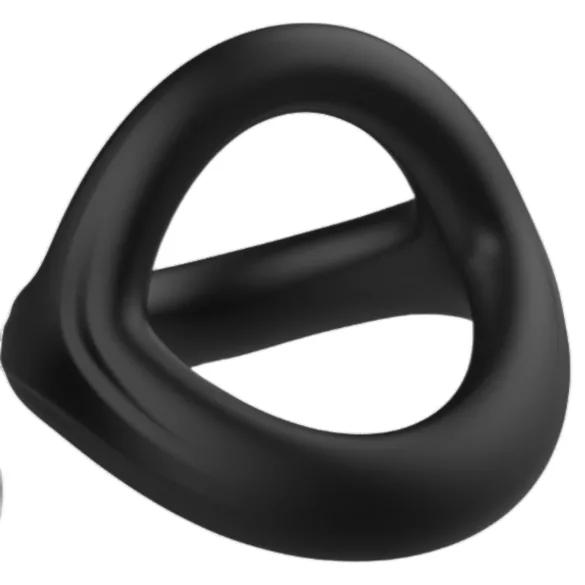 Pulselock Taur - Y-kujuline peenise- ja munandiring (must) - M