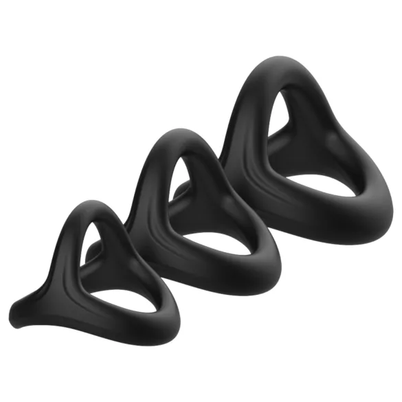 Pulselock Taur - Y-kujuline peenise- ja munandiring (must) - M