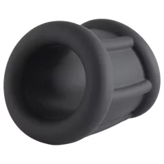   Pulselock Cocktura - sooniline silikoonist peeniserõngas (must) - 30 mm