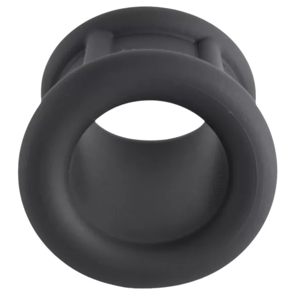 Pulselock Cocktura - sooniline silikoonist peeniserõngas (must) - 30 mm