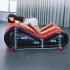 Desirel Magic Pillow - täispuhutav BDSM-seksmööbel - käeraudadega (punane)