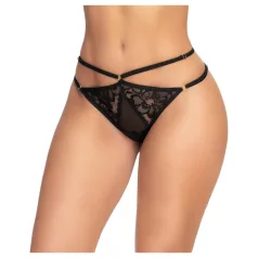 Mapalé - stringid mustriga avatud disainiga must - M/L
