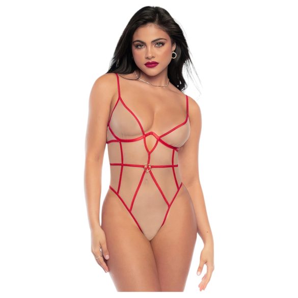 Mapalé - punane rihmadega body