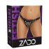 ZADO - nahast strap-on aluspesu (must) - S-L