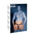 ZADO - nahk stringid sisseehitatud dildo ja 3 peeniserõngaga - L/XL