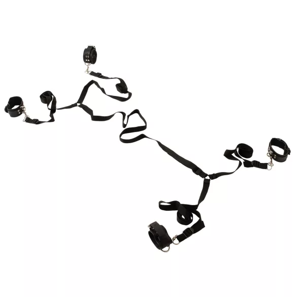 ZADO - voodi kinnituste komplekt - nahk - must