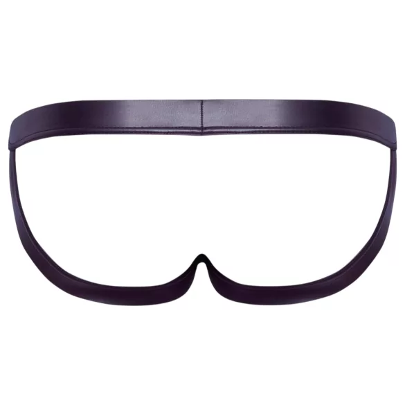 Svenjoyment - meeste läikiv jockstrap - must - XL