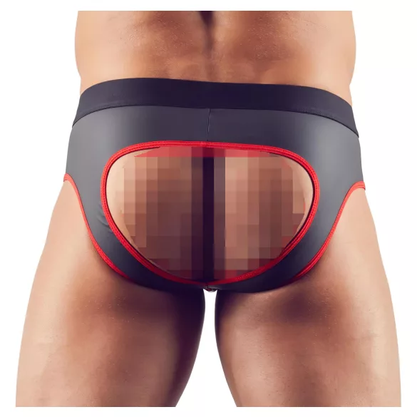 Svenjoyment - avatud jocksträpp - must - XL