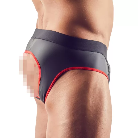 Svenjoyment - avatud jocksträpp - must - XL
