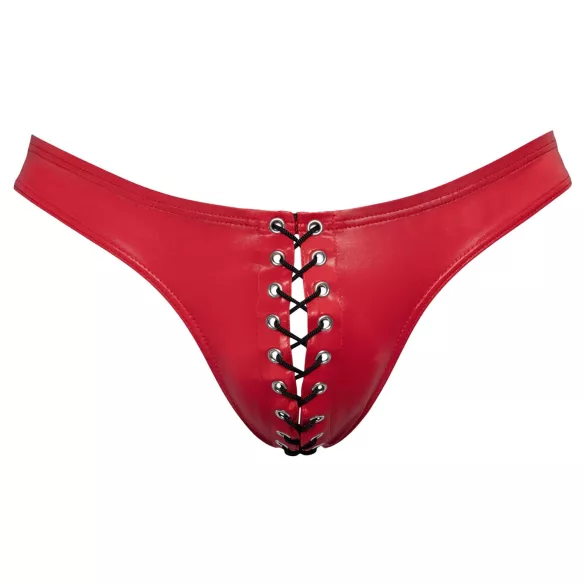 Svenjoyment - meeste stringid paeltega - must/punane