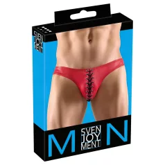 Svenjoyment - meeste stringid paeltega - must/punane - M