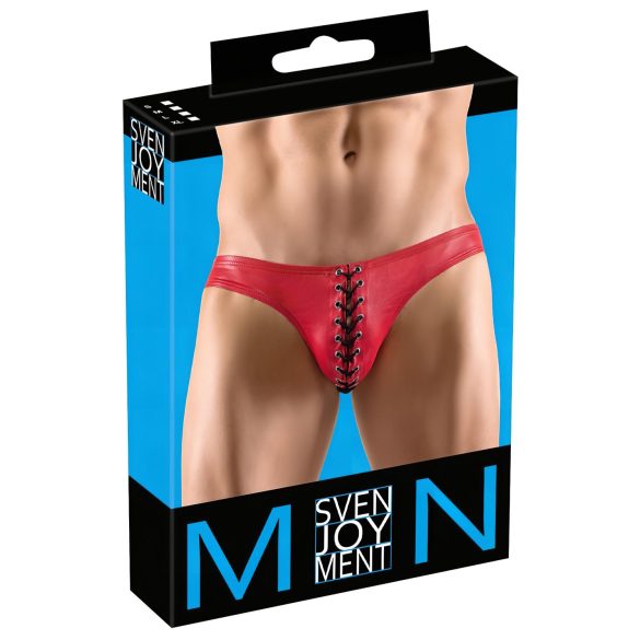 Svenjoyment - must pitsiga meeste aluspüksid (punane) - M