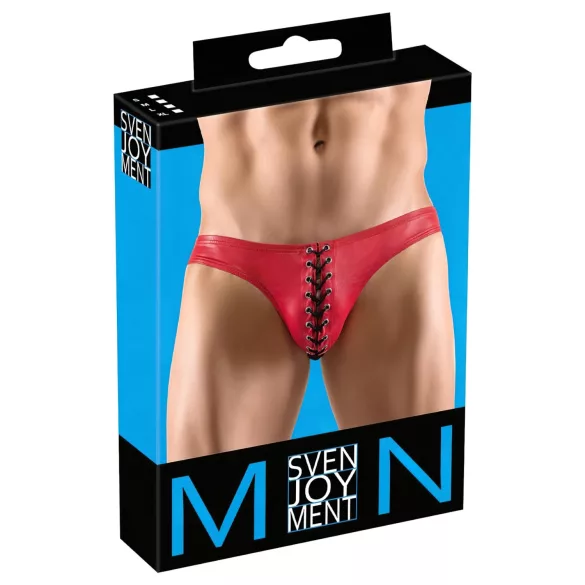 Svenjoyment - meeste stringid paeltega - must/punane - M