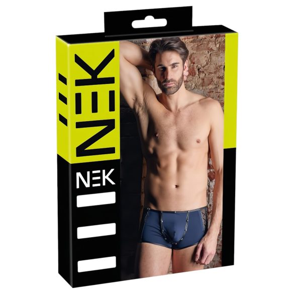 NEK - must paeltega-neet detailidega bokserid (sinine) - M