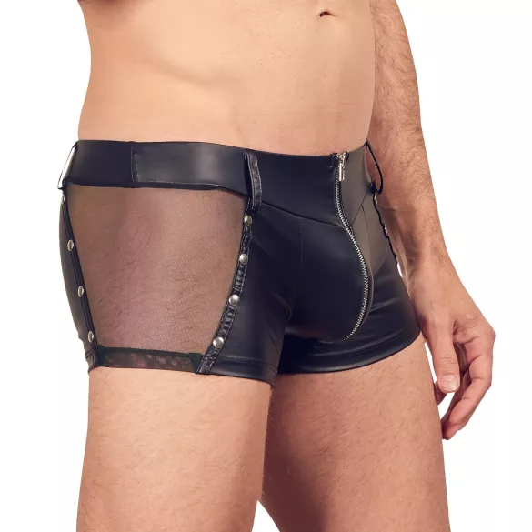 Svenjoyment - meeste bokserid - läikiv - must - XL