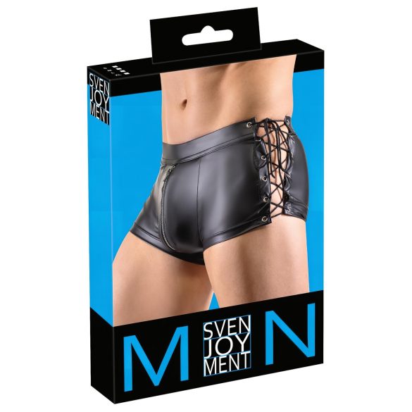 Svenjoyment - külgedelt pitsitusega matid bokserid (must) - M