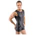 Svenjoyment - varrukesteta lühike meeste overall (must) - 2XL