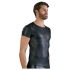 NEK - matt efektiga lühikeste varrukatega meeste särk (must) - 2XL