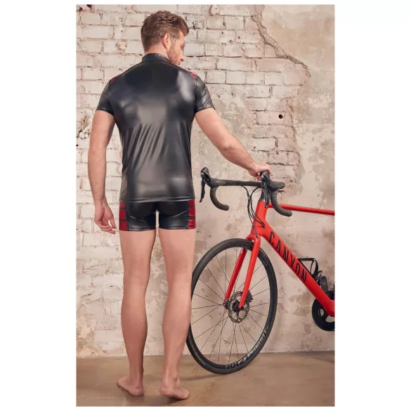 NEK - meeste lukk-kampsun punaste detailidega must - XL