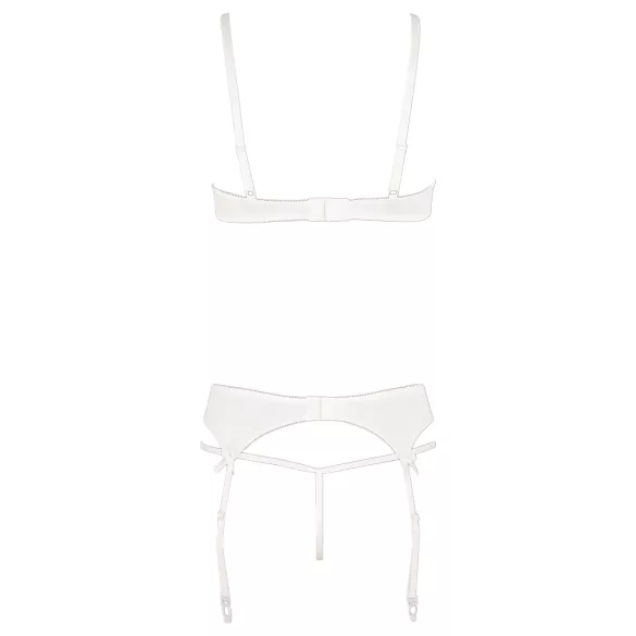 Abierta Fina - rinnahoidja komplekt - läbipaistev pits - must