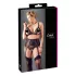 Cottelli Plus Size - naistepesu komplekt pitsiga - must