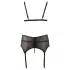 Cottelli Plus Size - naistepesu komplekt pitsiga - must
