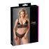 Cottelli Plus Size - pitsiline rinnahoidja komplekt (must)