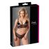 Cottelli Plus Size - pitsiline rinnahoidja komplekt (must) - XXL