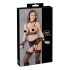 Cottelli Bondage - pitsiline aluspesu komplekt (5-osaline) - XL