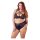 Cottelli Plus Size - ristrihmaga rinnahoidja ja aluspüksid (must) - 85E/L