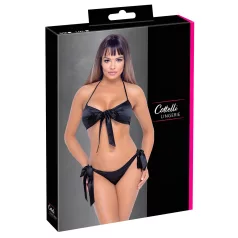 Cottelli - must bikini rinnahoidja komplekt