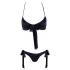Cottelli - must bikini rinnahoidja komplekt