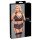 Cottelli Bondage Plus Size - pitsist rinnahoidja komplekt (must) - 4XL