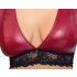 Cottelli Bondage Plus Size - pitsiline rinnahoidja komplekt (punane)