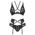 Obsessive Alessya - pitsiline pesukomplekt (must) - M/L