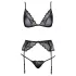 Kissable - pesukomplekt (must) - L/XL