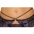 Cottelli - 3-osaline pitsiline pesukomplekt (must-lilla)