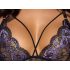 Cottelli - 3-osaline pitsiline pesukomplekt (must-lilla) - M
