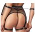 Cottelli Bondage - läbipaistev võrgusilm koos kettidega (must) - M