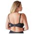 Cottelli Plus Size - must värvitud rinnahoidja tugevdustega - 95D