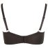 Cottelli Plus Size - must värvitud rinnahoidja tugevdustega - 95D